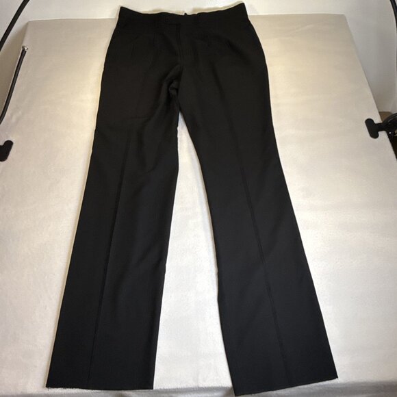 Louis Raphael 100% Wool Dress Pant Men 44R 38W Pleated Front Black UnHemmed NWT - Picture 1 of 11